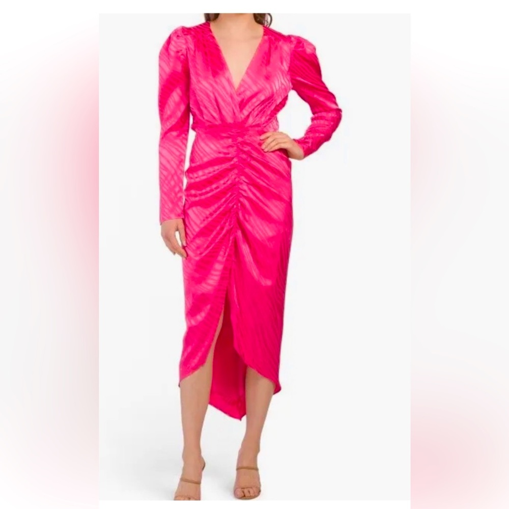 NWT Torn by Ronny Kobo, Pink Animal Print Astrid Dress, Size Small